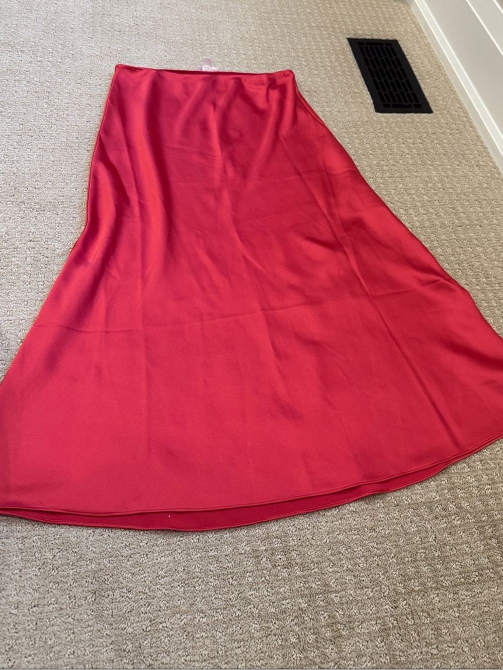 Joe Fresh Red Midi Skirt